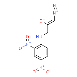 ChemSpider 2D Image | (1Z)-1-Diazonio-3-[(2,4-dinitrophenyl)amino]-1-propen-2-olate | C9H7N5O5