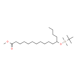 ChemSpider 2D Image | Methyl 12-{[dimethyl(2-methyl-2-propanyl)silyl]oxy}hexadecanoate | C23H48O3Si