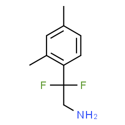ChemSpider 2D Image | 2-(2,4-Dimethylphenyl)-2,2-difluoroethanamine | C10H13F2N