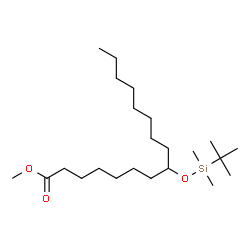 ChemSpider 2D Image | Methyl 8-{[dimethyl(2-methyl-2-propanyl)silyl]oxy}hexadecanoate | C23H48O3Si