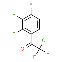 ChemSpider 2D Image | 2-Chloro-2,2-difluoro-1-(2,3,4-trifluorophenyl)ethanone | C8H2ClF5O