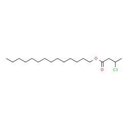 ChemSpider 2D Image | Tetradecyl 3-chlorobutanoate | C18H35ClO2