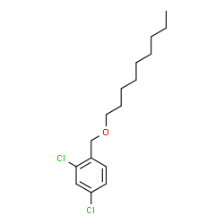 ChemSpider 2D Image | 2,4-dichlorobenzyl nonyl ether | C16H24Cl2O