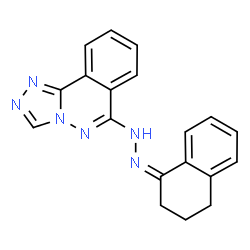 ChemSpider 2D Image | 6-[(2Z)-2-(3,4-Dihydro-1(2H)-naphthalenylidene)hydrazino][1,2,4]triazolo[3,4-a]phthalazine | C19H16N6