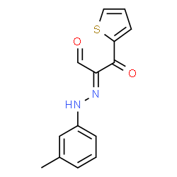 ChemSpider 2D Image | (2E)-2-[(3-Methylphenyl)hydrazono]-3-oxo-3-(2-thienyl)propanal | C14H12N2O2S