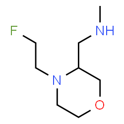 ChemSpider 2D Image | 1-[4-(2-Fluoroethyl)-3-morpholinyl]-N-methylmethanamine | C8H17FN2O