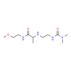 ChemSpider 2D Image | N~2~-{2-[(Dimethylcarbamoyl)amino]ethyl}-N-(2-methoxyethyl)alaninamide | C11H24N4O3