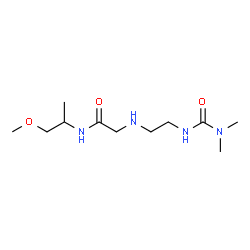 ChemSpider 2D Image | N~2~-{2-[(Dimethylcarbamoyl)amino]ethyl}-N-(1-methoxy-2-propanyl)glycinamide | C11H24N4O3