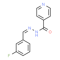 ChemSpider 2D Image | N'-[(Z)-(3-Fluorophenyl)methylene]isonicotinohydrazide | C13H10FN3O