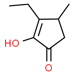 ChemSpider 2D Image | 3-Ethyl-4-methylcyclopentane-1,2-dione | C8H12O2