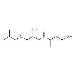 ChemSpider 2D Image | 3-[(2-Hydroxy-3-isobutoxypropyl)amino]-1-butanol | C11H25NO3
