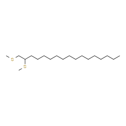 ChemSpider 2D Image | Heptadecane, 1,2-bis(methylthio) | C19H40S2