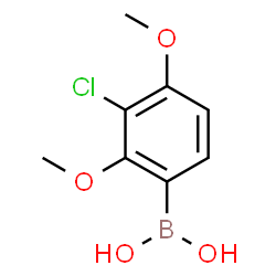ChemSpider 2D Image | (3-Chloro-2,4-dimethoxyphenyl)boronic acid | C8H10BClO4
