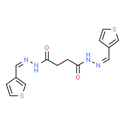 ChemSpider 2D Image | N'~1~,N'~4~-Bis[(Z)-3-thienylmethylene]succinohydrazide | C14H14N4O2S2