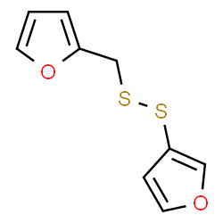 ChemSpider 2D Image | 2-[(3-Furyldisulfanyl)methyl]furan | C9H8O2S2