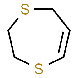 ChemSpider 2D Image | 1,4-Dithiacyclohept-5-ene | C5H8S2