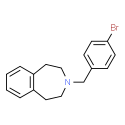 ChemSpider 2D Image | 3-(4-Bromobenzyl)-2,3,4,5-tetrahydro-1H-3-benzazepine | C17H18BrN
