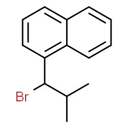 ChemSpider 2D Image | 1-(1-Bromo-2-methylpropyl)naphthalene | C14H15Br