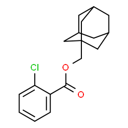 ChemSpider 2D Image | 1-Adamantylmethyl 2-chlorobenzoate | C18H21ClO2