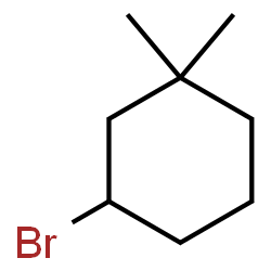 ChemSpider 2D Image | 3-Bromo-1,1-dimethylcyclohexane | C8H15Br