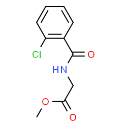 ChemSpider 2D Image | Methyl N-(2-chlorobenzoyl)glycinate | C10H10ClNO3
