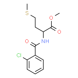 ChemSpider 2D Image | Methyl N-(2-chlorobenzoyl)methioninate | C13H16ClNO3S