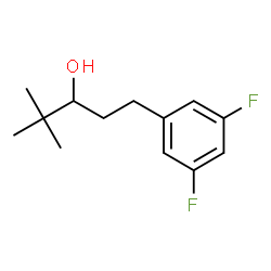 ChemSpider 2D Image | 1-(3,5-Difluorophenyl)-4,4-dimethyl-3-pentanol | C13H18F2O