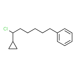 ChemSpider 2D Image | (6-Chloro-6-cyclopropylhexyl)benzene | C15H21Cl