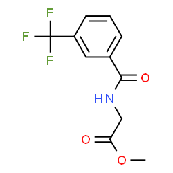 ChemSpider 2D Image | Methyl N-[3-(trifluoromethyl)benzoyl]glycinate | C11H10F3NO3
