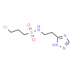ChemSpider 2D Image | 3-Chloro-N-[2-(1H-1,2,4-triazol-5-yl)ethyl]-1-propanesulfonamide | C7H13ClN4O2S