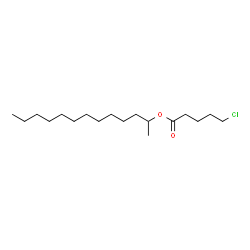 ChemSpider 2D Image | 2-Tridecanyl 5-chloropentanoate | C18H35ClO2