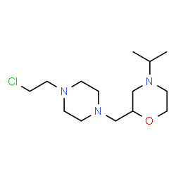 ChemSpider 2D Image | 2-{[4-(2-Chloroethyl)-1-piperazinyl]methyl}-4-isopropylmorpholine | C14H28ClN3O