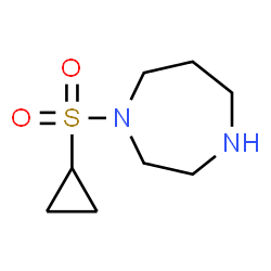 ChemSpider 2D Image | 1-(Cyclopropylsulfonyl)-1,4-diazepane | C8H16N2O2S