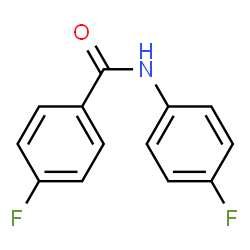 ChemSpider 2D Image | 4-Fluoro-N-(4-fluorophenyl)benzamide | C13H9F2NO