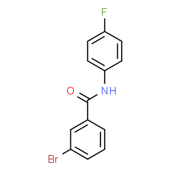 ChemSpider 2D Image | 3-Bromo-N-(4-fluorophenyl)benzamide | C13H9BrFNO