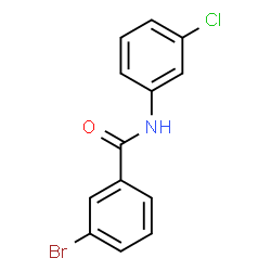 ChemSpider 2D Image | 3-Bromo-N-(3-chlorophenyl)benzamide | C13H9BrClNO