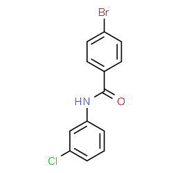 ChemSpider 2D Image | 4-Bromo-N-(3-chlorophenyl)benzamide | C13H9BrClNO