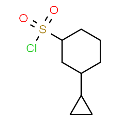 ChemSpider 2D Image | 3-Cyclopropylcyclohexanesulfonyl chloride | C9H15ClO2S