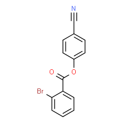 ChemSpider 2D Image | 4-Cyanophenyl 2-bromobenzoate | C14H8BrNO2