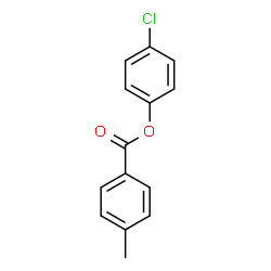 ChemSpider 2D Image | 4-Chlorophenyl 4-methylbenzoate | C14H11ClO2