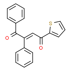 ChemSpider 2D Image | 1,2-diphenyl-4-(2-thienyl)but-2-ene-1,4-dione | C20H14O2S
