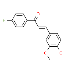 ChemSpider 2D Image | 3,4-Dimethoxy-4'-fluorochalcone | C17H15FO3