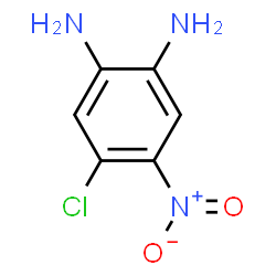ChemSpider 2D Image | 4-Chloro-5-nitro-1,2-benzenediamine | C6H6ClN3O2