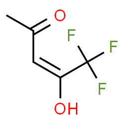ChemSpider 2D Image | (3E)-5,5,5-Trifluoro-4-hydroxy-3-penten-2-one | C5H5F3O2