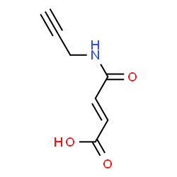 ChemSpider 2D Image | 4-oxo-4-(prop-2-ynylamino)but-2-enoic acid | C7H7NO3