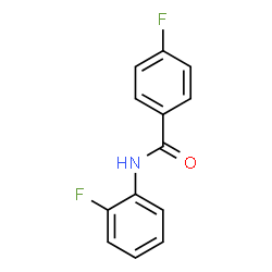 ChemSpider 2D Image | 4-Fluoro-N-(2-fluorophenyl)benzamide | C13H9F2NO
