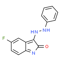 ChemSpider 2D Image | 5-fluoro-3-(2-phenylhydrazono)indolin-2-one | C14H10FN3O