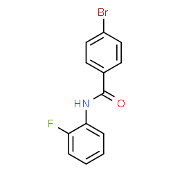 ChemSpider 2D Image | 4-Bromo-N-(2-fluorophenyl)benzamide | C13H9BrFNO