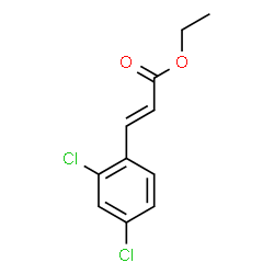 ChemSpider 2D Image | Ethyl (2E)-3-(2,4-dichlorophenyl)acrylate | C11H10Cl2O2