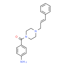 ChemSpider 2D Image | (4-Aminophenyl)(4-cinnamylpiperazin-1-yl)methanone | C20H23N3O